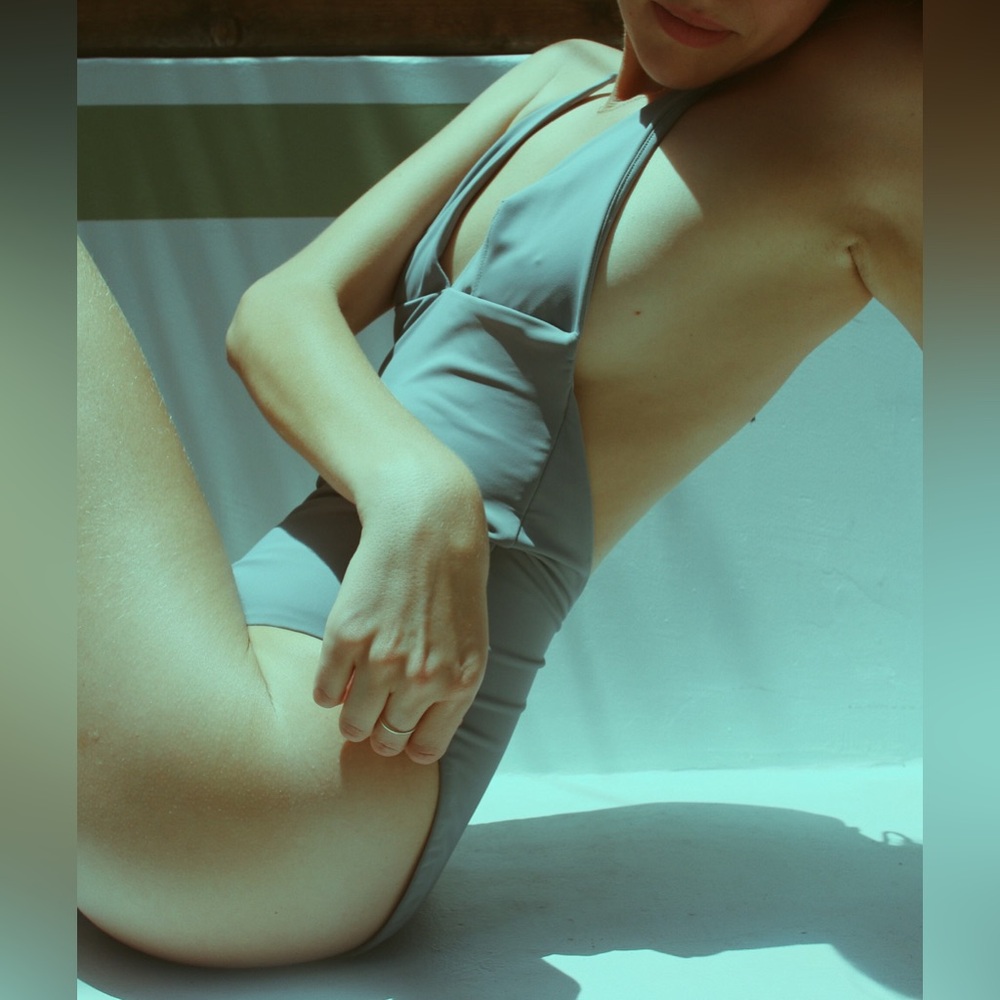 NWOT Esby Swimming Suit | Camila Gray Halter